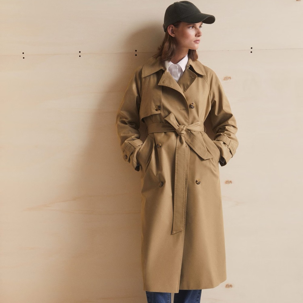 Mango Cotton classic trench coat